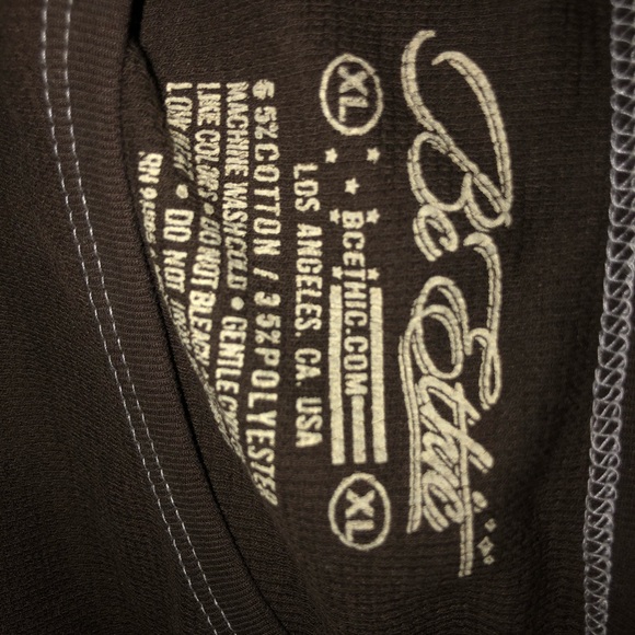 BE ETHIC BROWN WITH WHITE STITCHING SWEATSHIRT - Picture 2 of 3